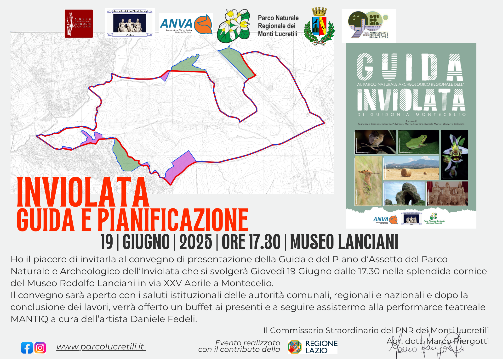 Presentazione del Piano d'Assetto del Parco dell'Inviolata e della Guida