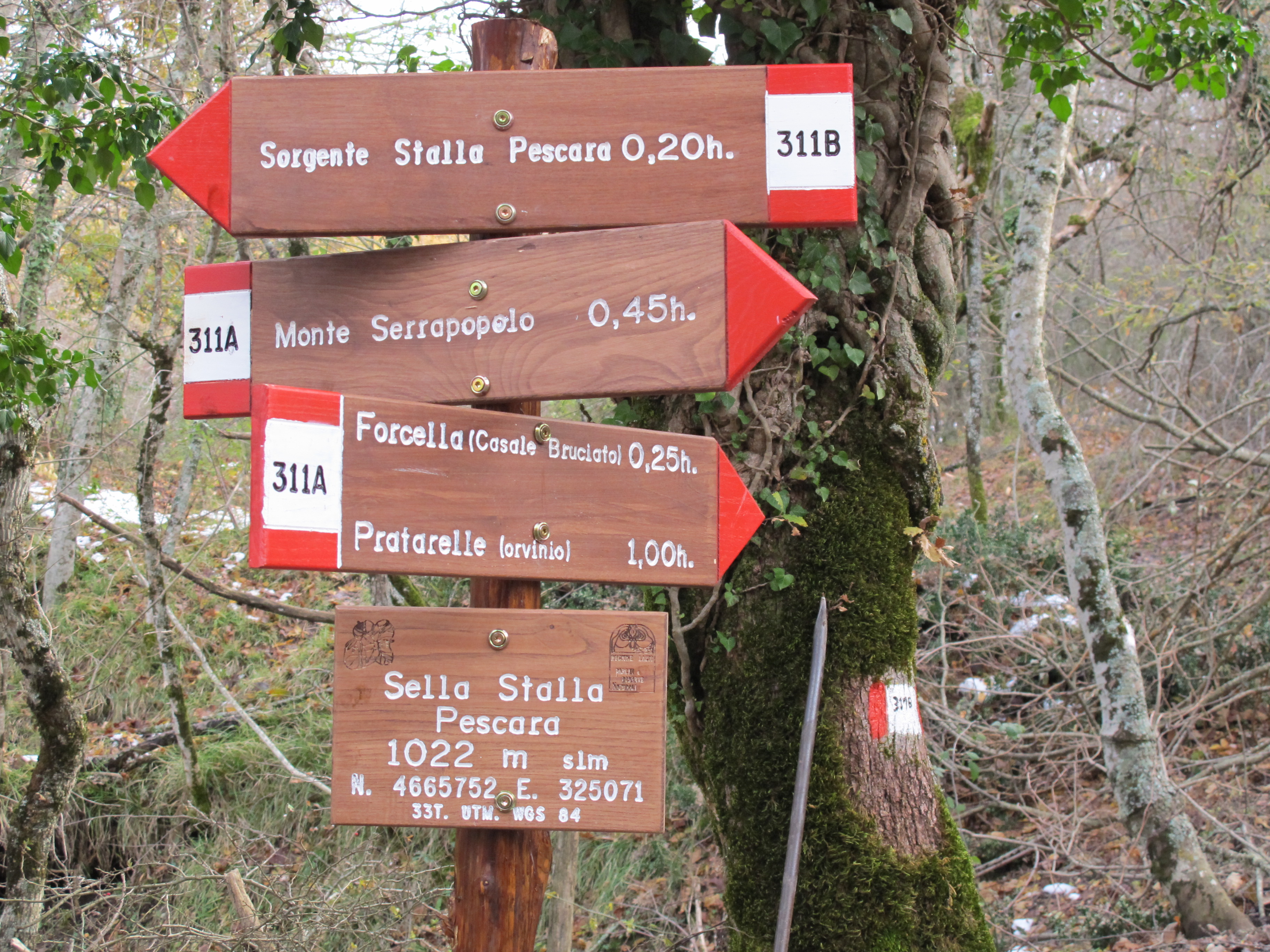 Indicazioni sentiero