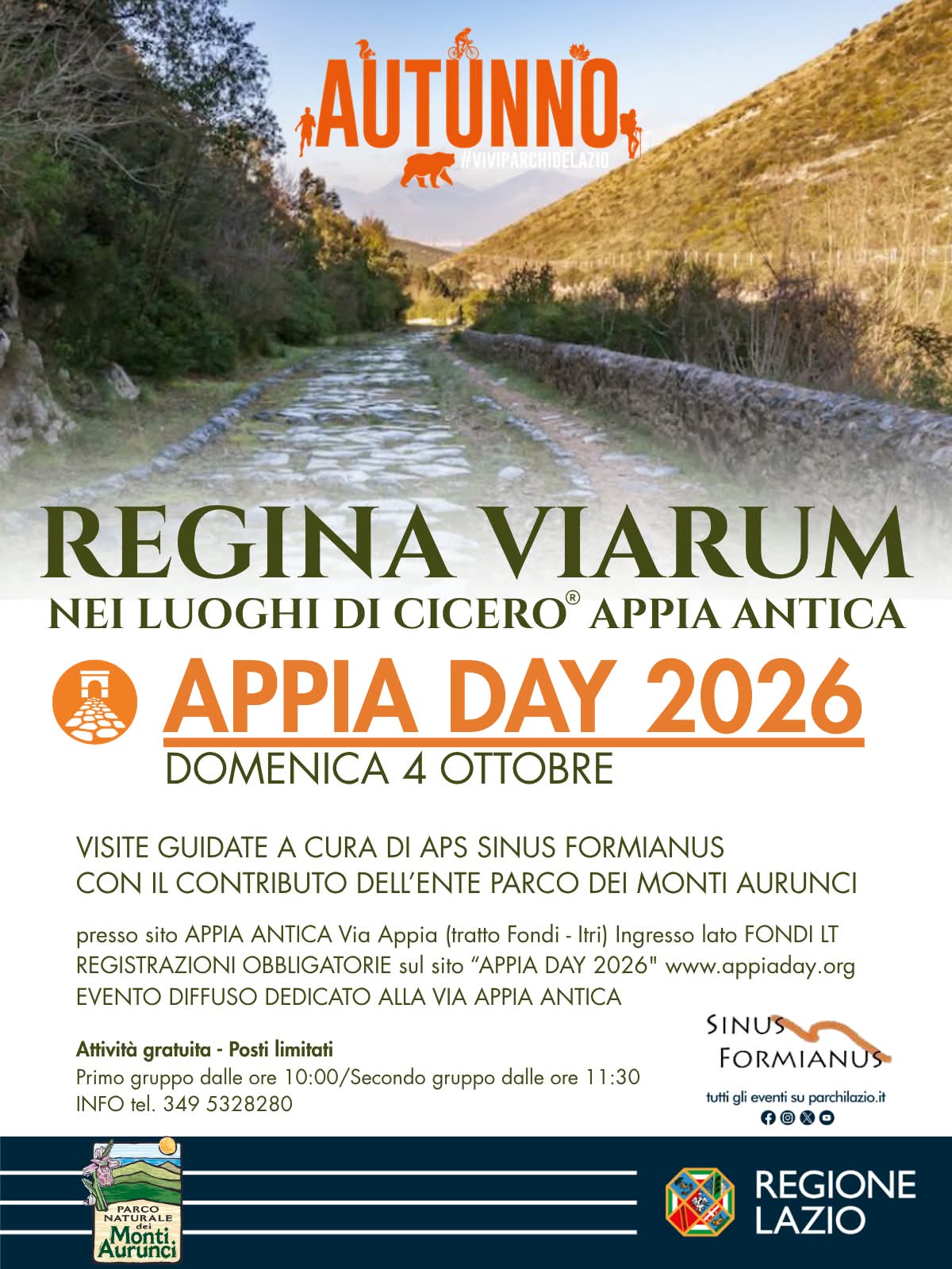 Appia Day 2026 – "Regina Viarum. Nei luoghi di Cicero® – Appia Antica"