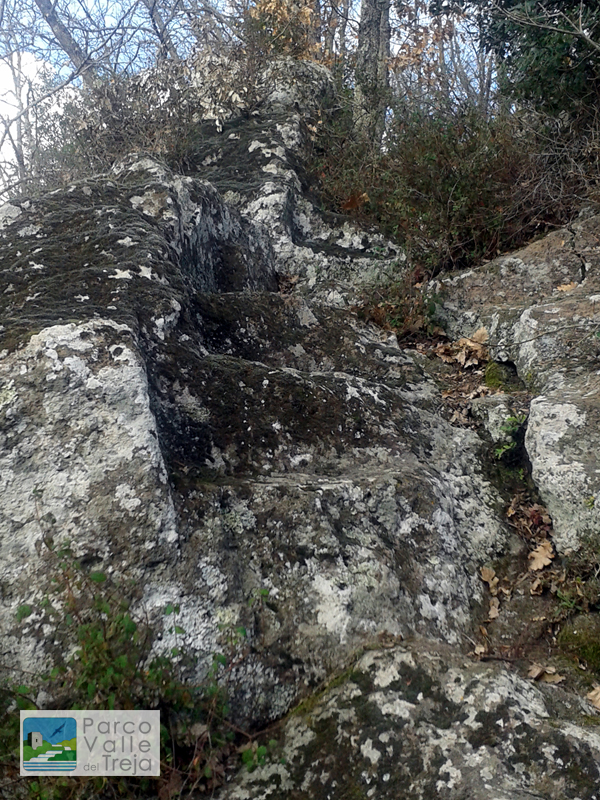 Scalinata di accesso al sito falisco della Rocchetta - foto Archivio Parco