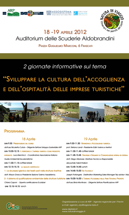 Corso "Sviluppare la cultura dell'Accoglienza e dell'Ospitalità delle imprese turistiche"