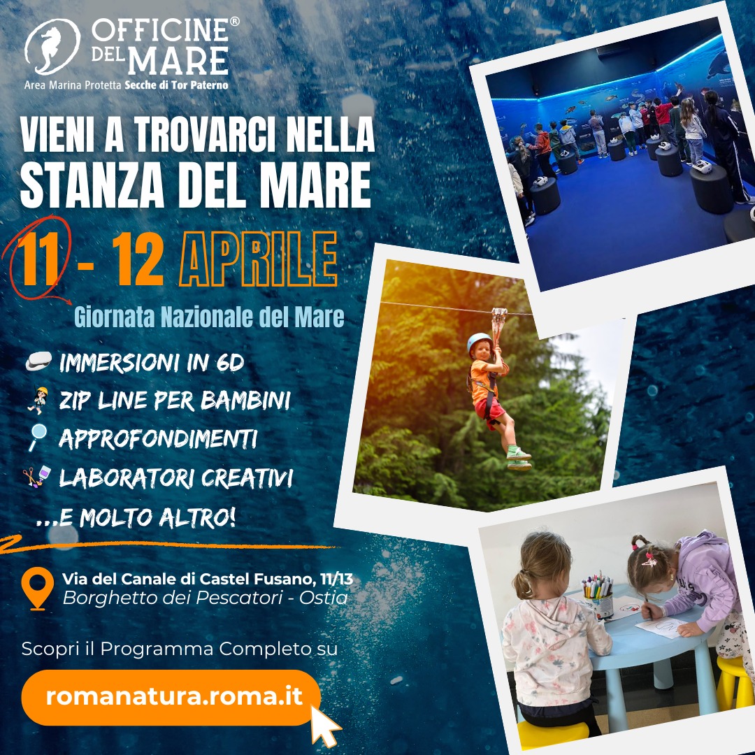 Ripartono gli appuntamenti aperti a tutti, gratuiti, alle Officine del Mare - 11 e 12 Aprile