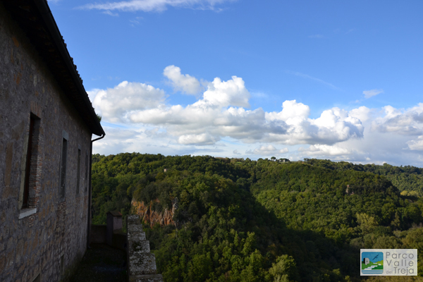 La valle del Treja dal Palazzo Baronale di Calcata