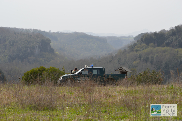 Guardiaparco durante un monitoraggio di rapaci - foto Elena Sciacca