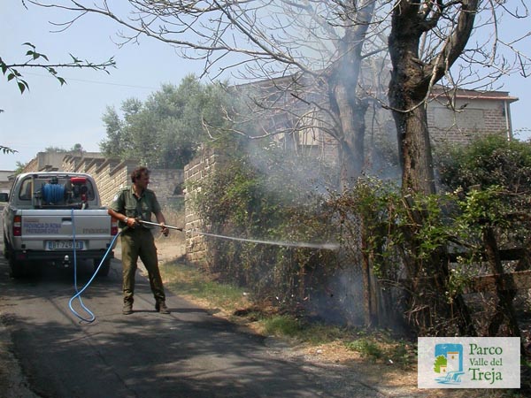 Un incendio nel Parco - foto Archivio Parco