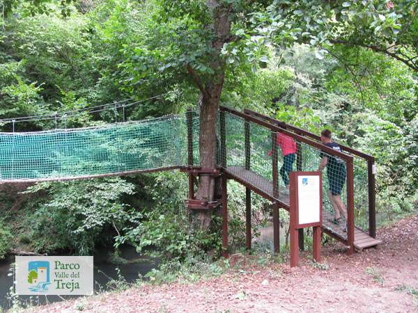 Ponte tibetano sul Treja - Archivio Parco