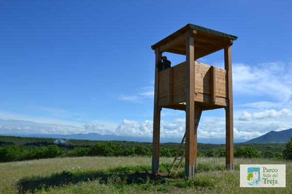 Avvistamento di focolai da un'altana - foto Archivio Parco