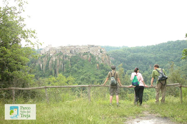 Il borgo di Calcata visto da Santa Maria - foto Cooperativa Alchimia