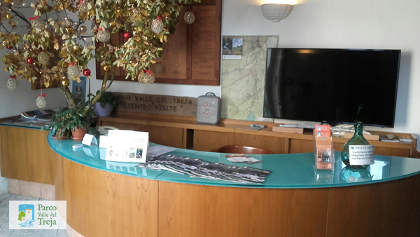 Ingresso degli uffici del Parco a Calcata - foto Archivio Parco