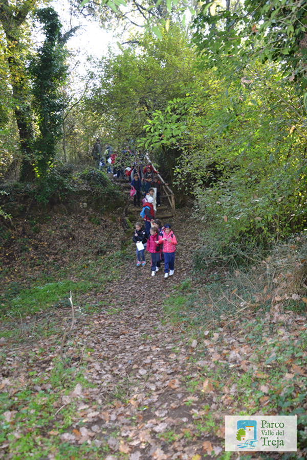 Bambini in visita al Parco Valle del Treja - foto Archivio Parco