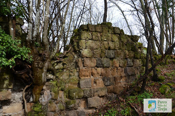 Resti del Castello dell'Agnese - foto Archivio Parco