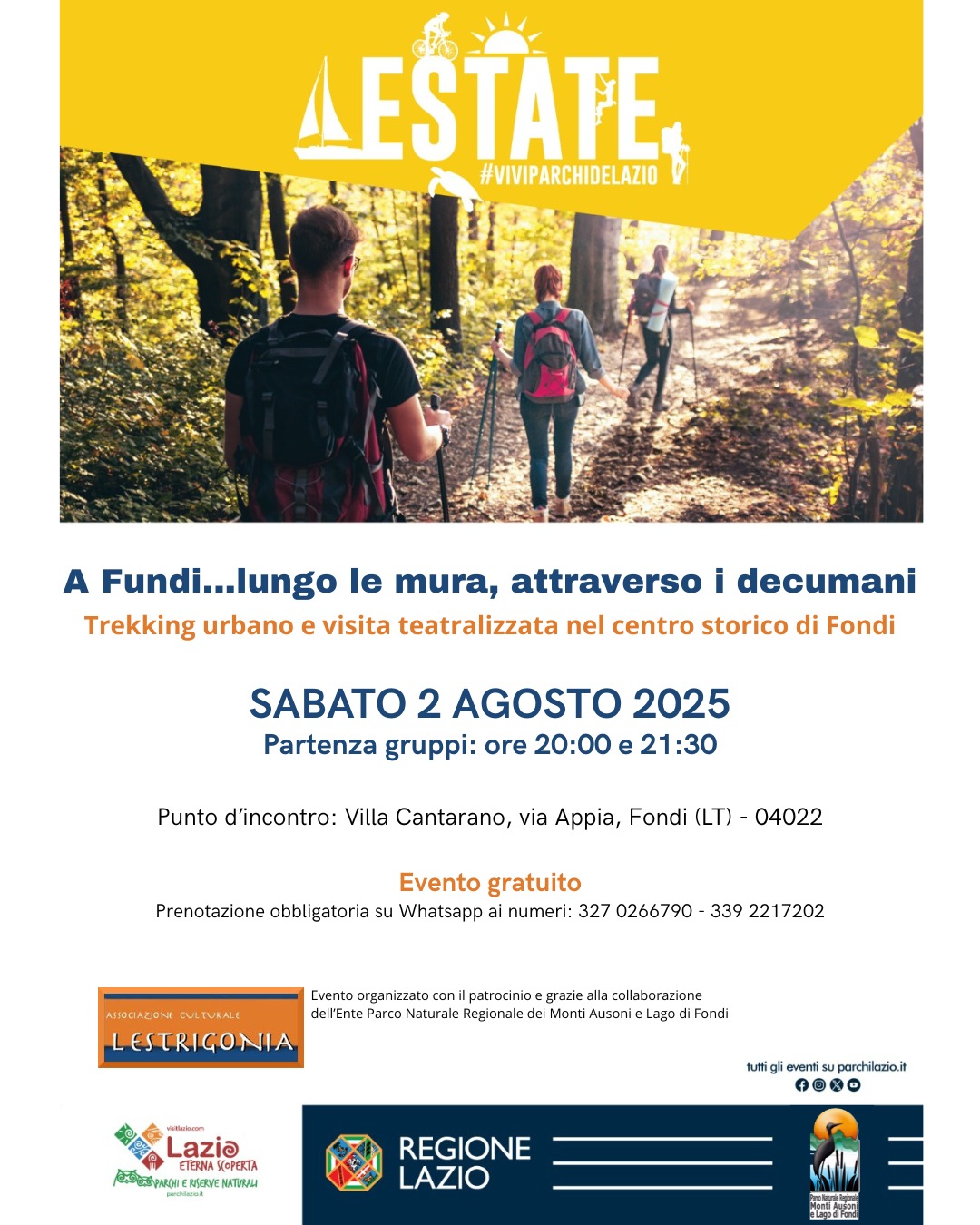 A Fundi...lungo le mura, attraverso i decumani<br /> Sabato 2 agosto 2025