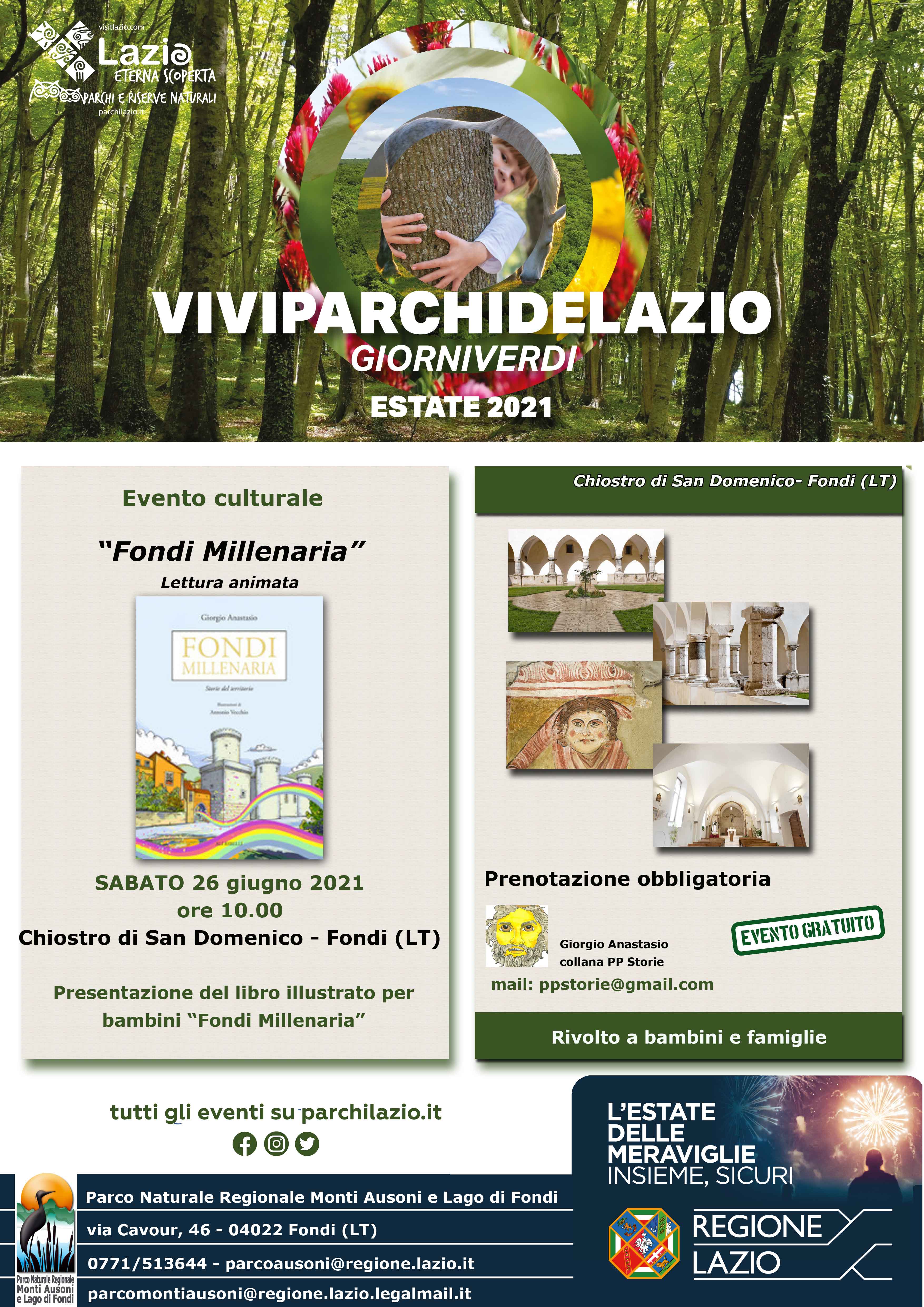 Ente Parco Ausoni - ESTATE 2021: 26 giugno al chiostro di San Domenico.