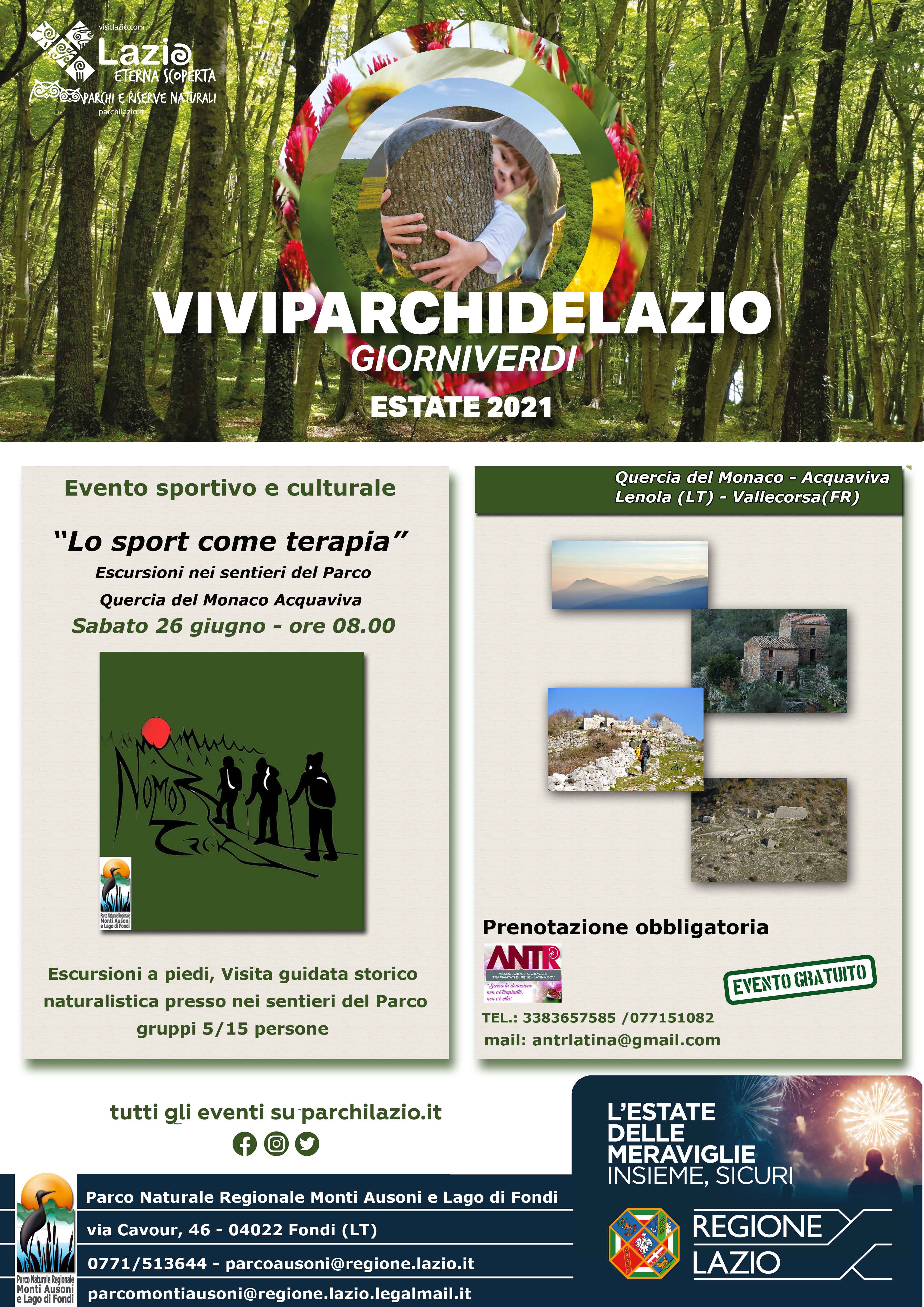 Ente Parco Ausoni - ESTATE 2021: 26 giugno ad Acquaviva.