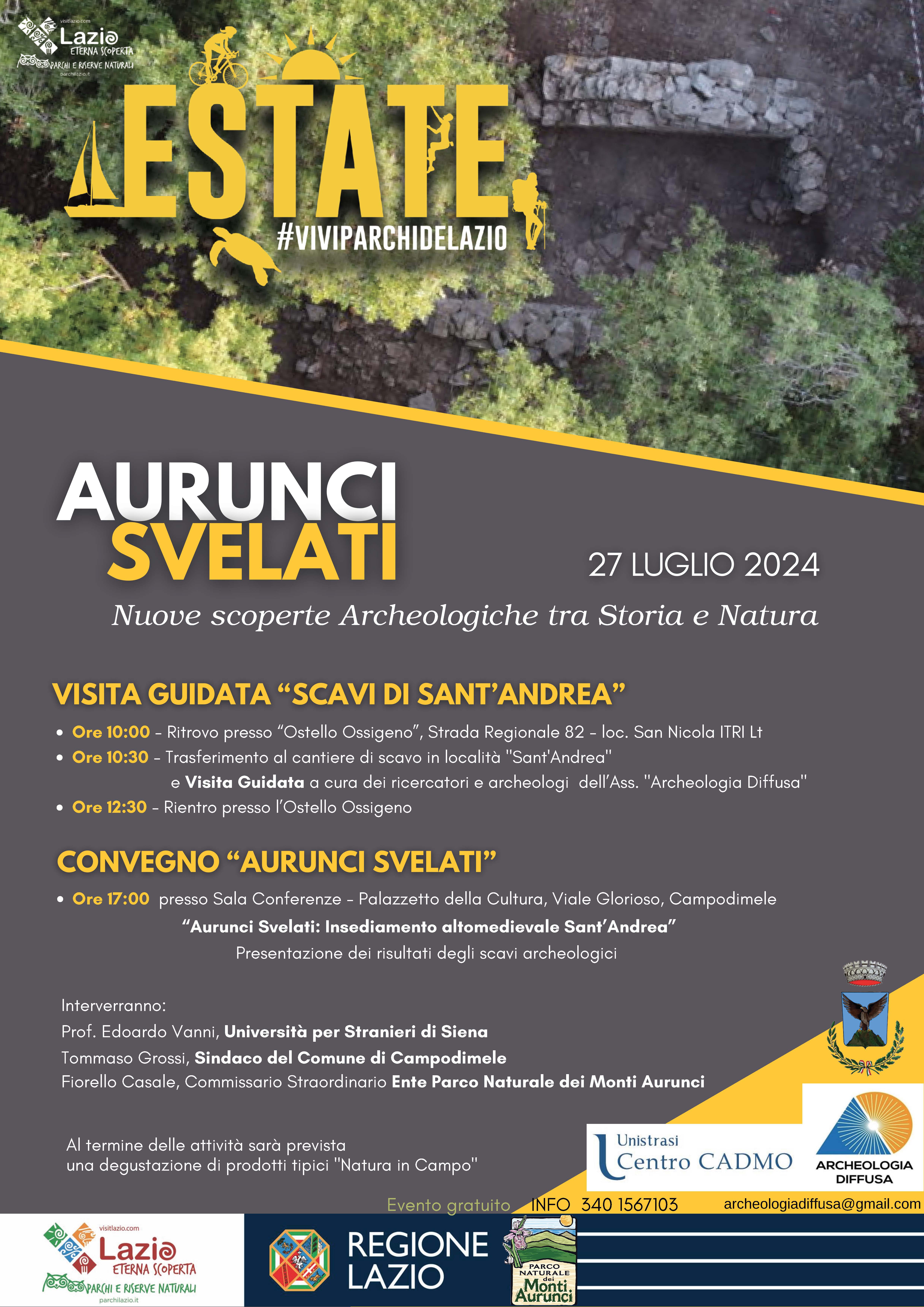 Aurunci Svelati: un tuffo nella storia Altomedievale tra Archeologia e Natura nel Parco Naturale dei Monti Aurunci