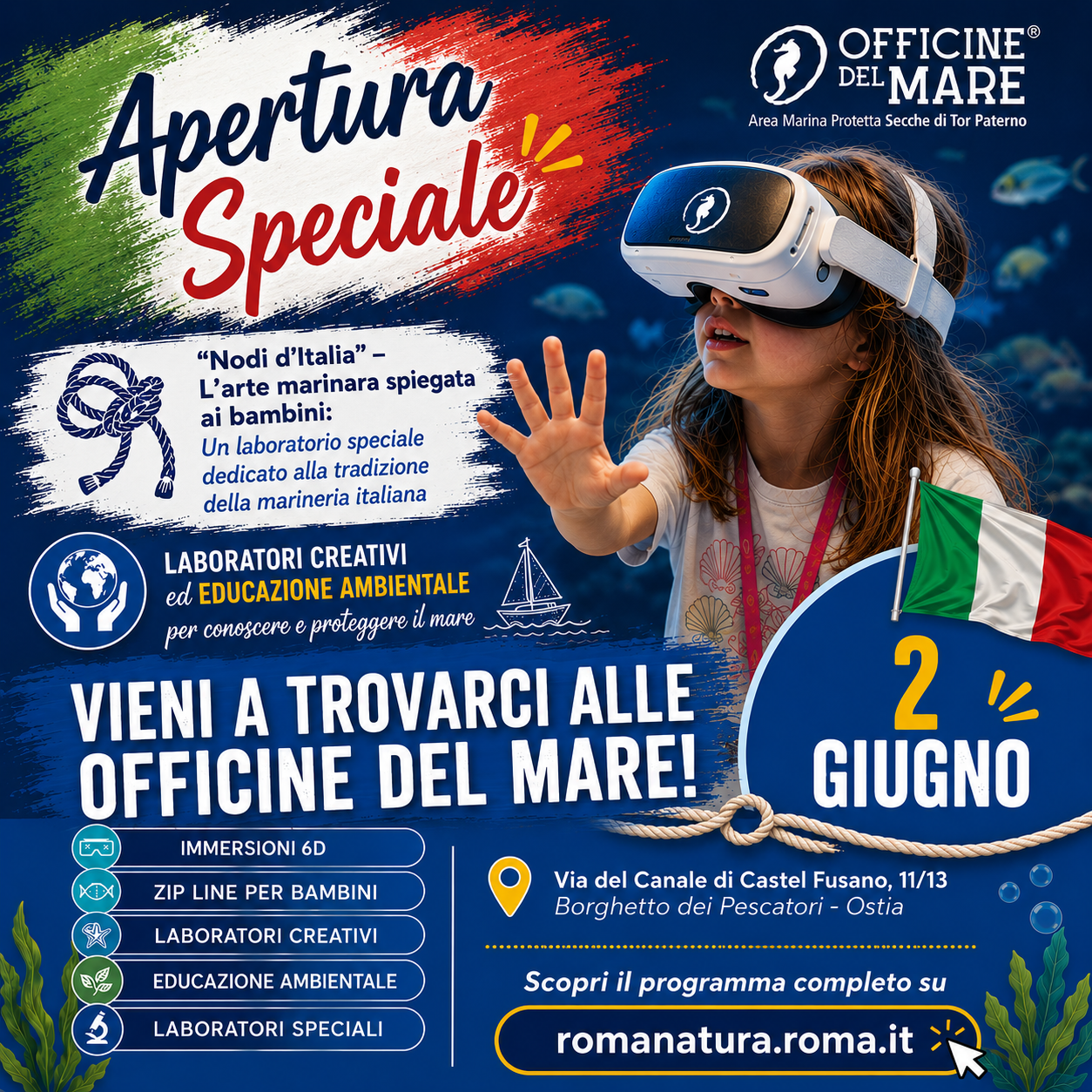 2 Giugno Apertura Speciale alle Officine del Mare