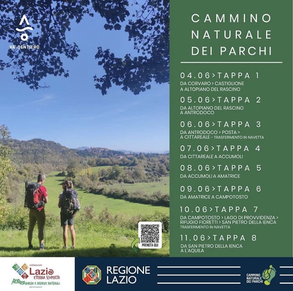 Trekking sul Cammino Naturale dei Parchi