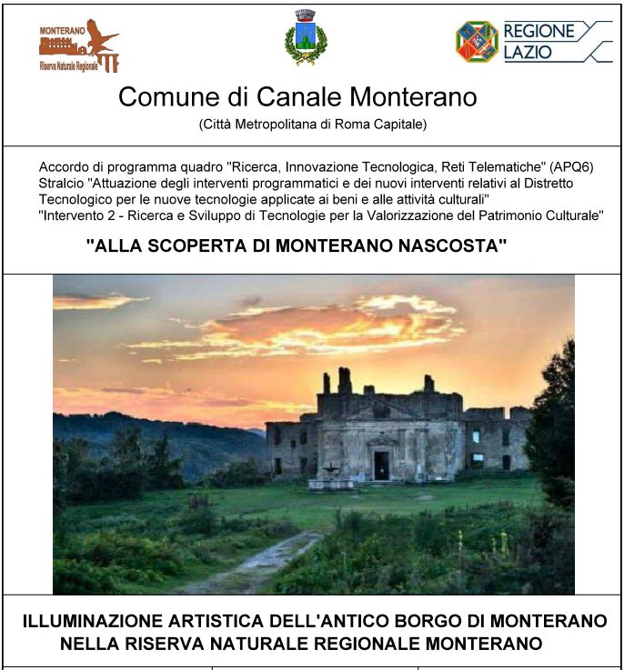 COMUNICAZIONE IMPORTANTE CHIUSURA DELL'ANTICA MONTERANO