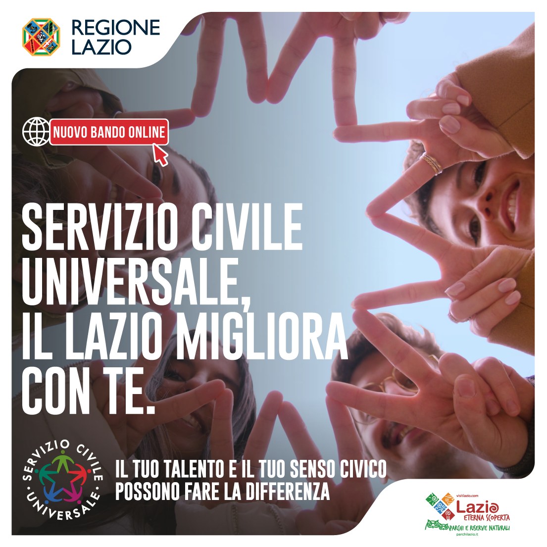 Bando per la selezione di 62.549 operatori volontari da impiegare in progetti di Servizio civile universale