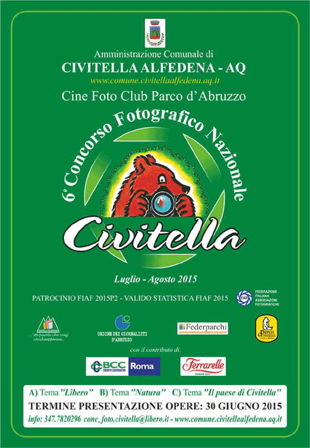 Abruzzo, Lazio e Molise- Sesta edizione del Concorso Fotografico Nazionale Civitella