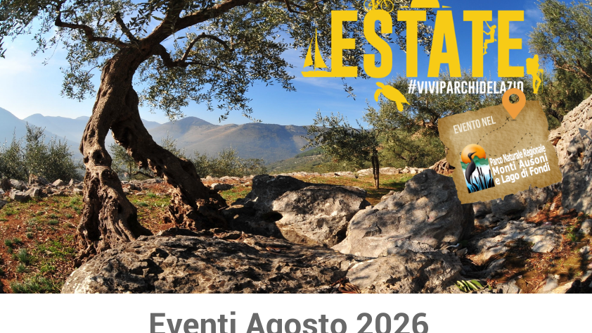 Calendario Eventi agosto 2026 - Programma "Vivi nel Parco il 2026"