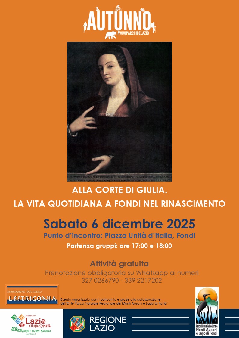 Autunno nel Parco - "Alla corte di Giulia, la vita quotidiana nel Rinascimento" - sabato 06 Dicembre 2025