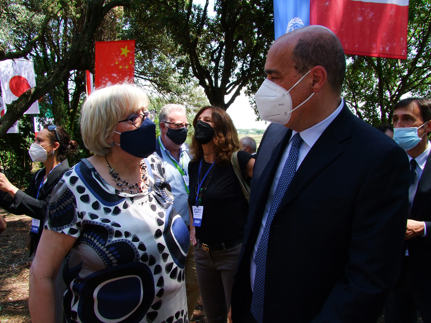 Alma Rossi insieme al Presidente Zingaretti