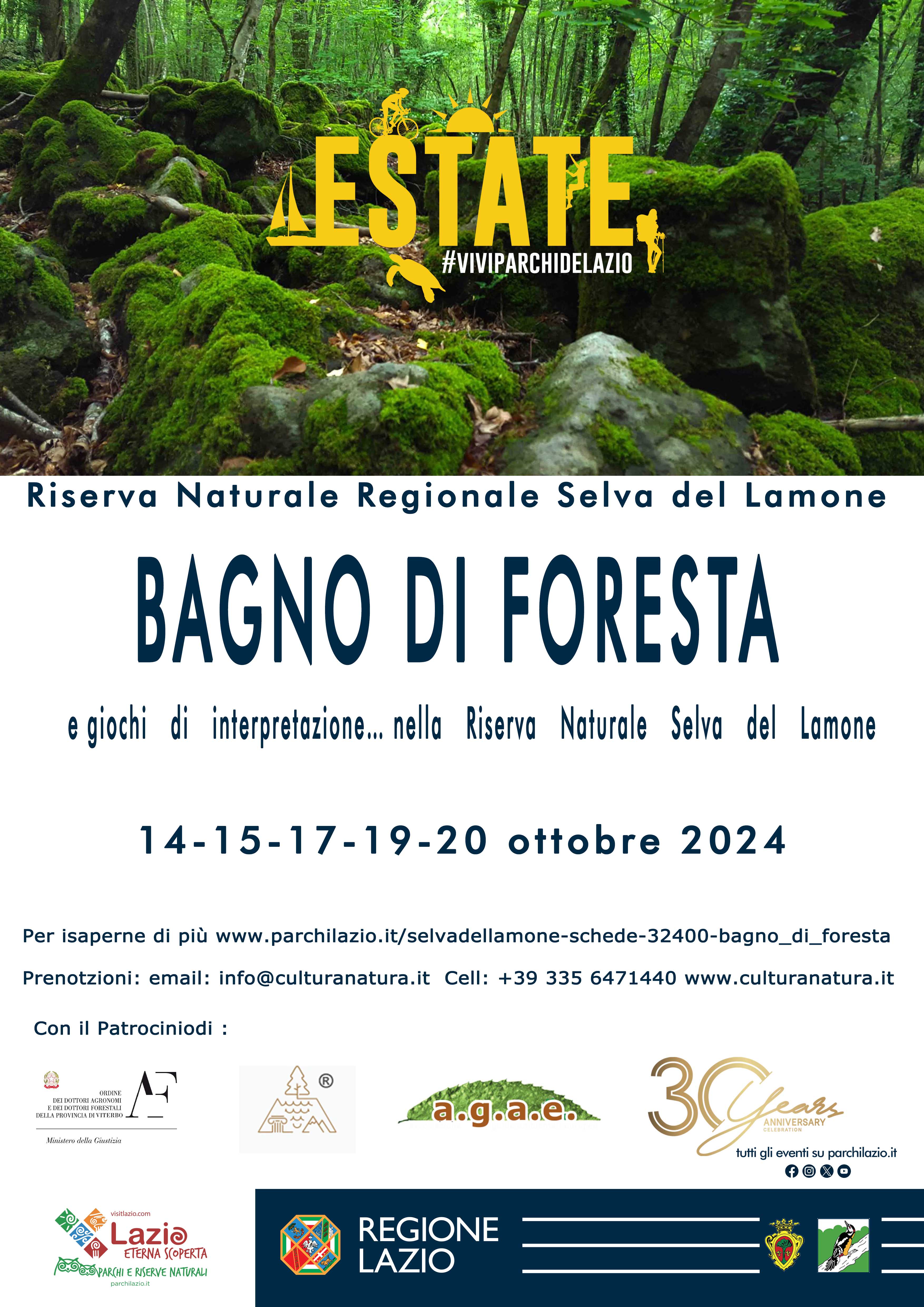 Bagno di foresta e giochi di interpretazione…<br /> nella Riserva Naturale Regionale Selva del Lamone