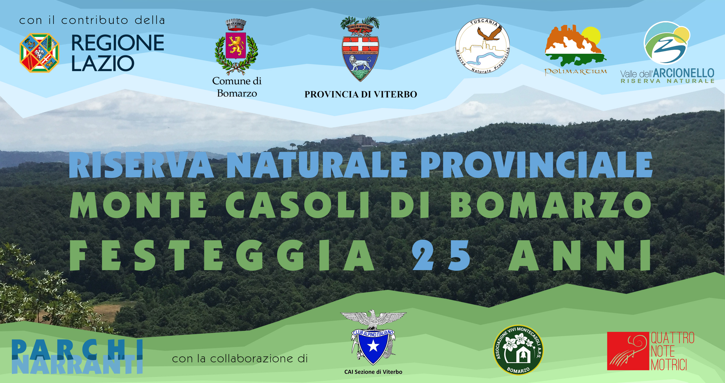 Con la "Poggiata" continua la festa per i primi 25 anni della Riserva Naturale Monte Casoli di Bomarzo