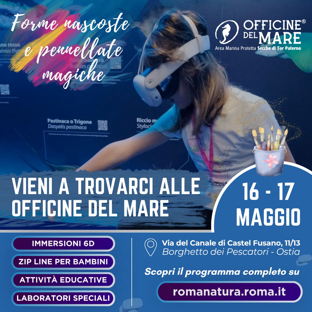 16 e 17 maggio week end di attività alle Officine del Mare