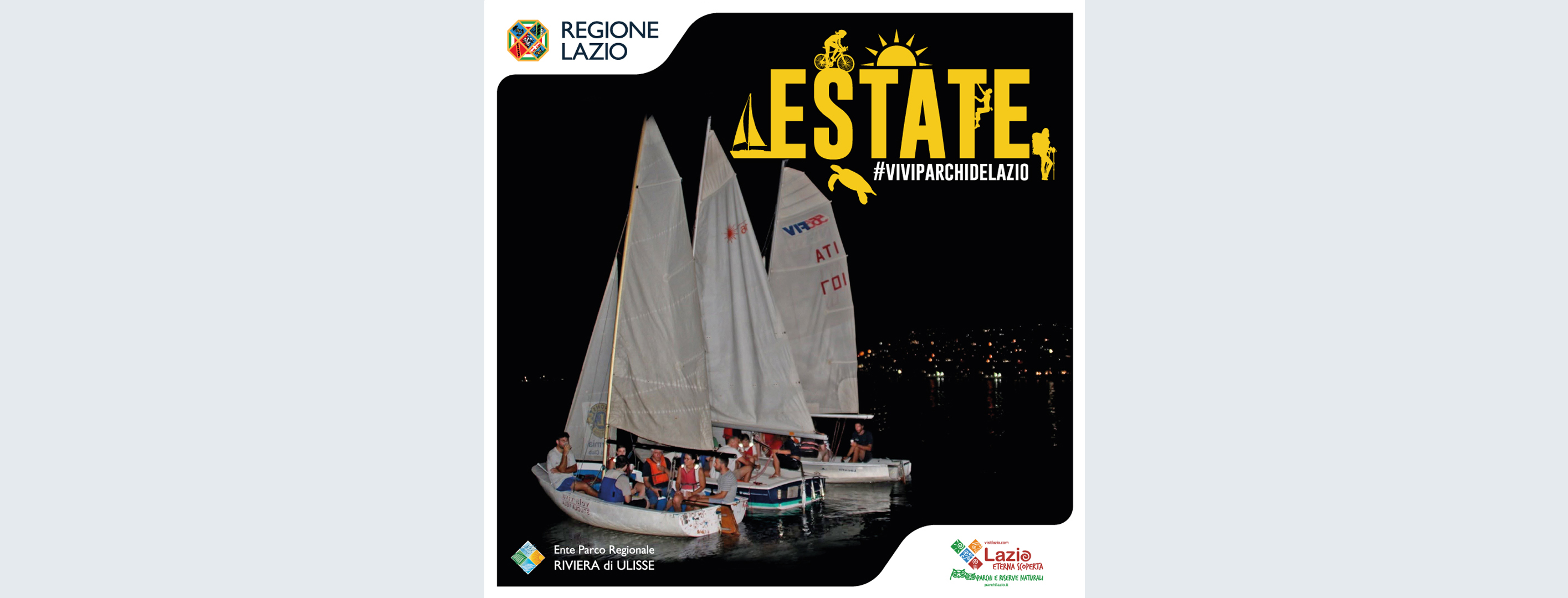 Veleggiando di notte nel mare del parco