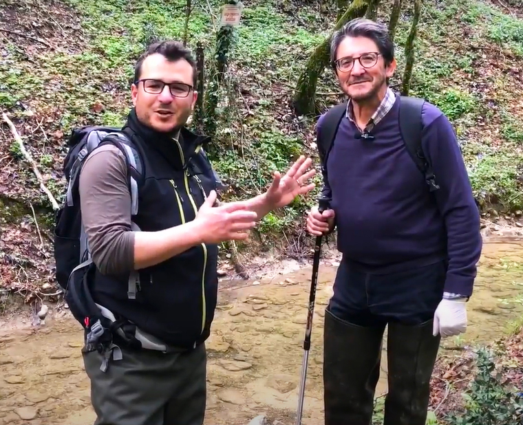 I naturalisti Christian Angelici e Stafano Sarrocco