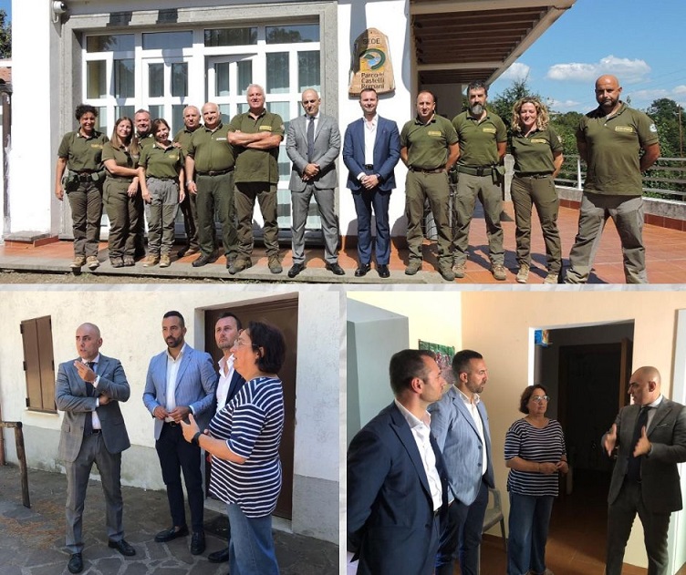 Visita del Commissario alla sede dei Guardiaparco ed al rifugio sul Monte Artemisio