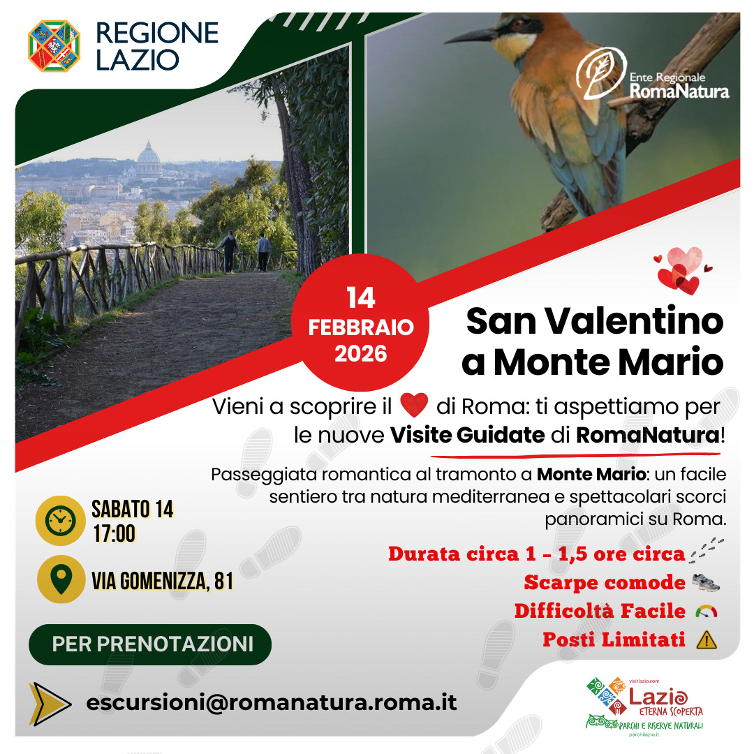 San Valentino in Riserva – Monte Mario ti aspetta al tramonto Il lato più romantico di Roma