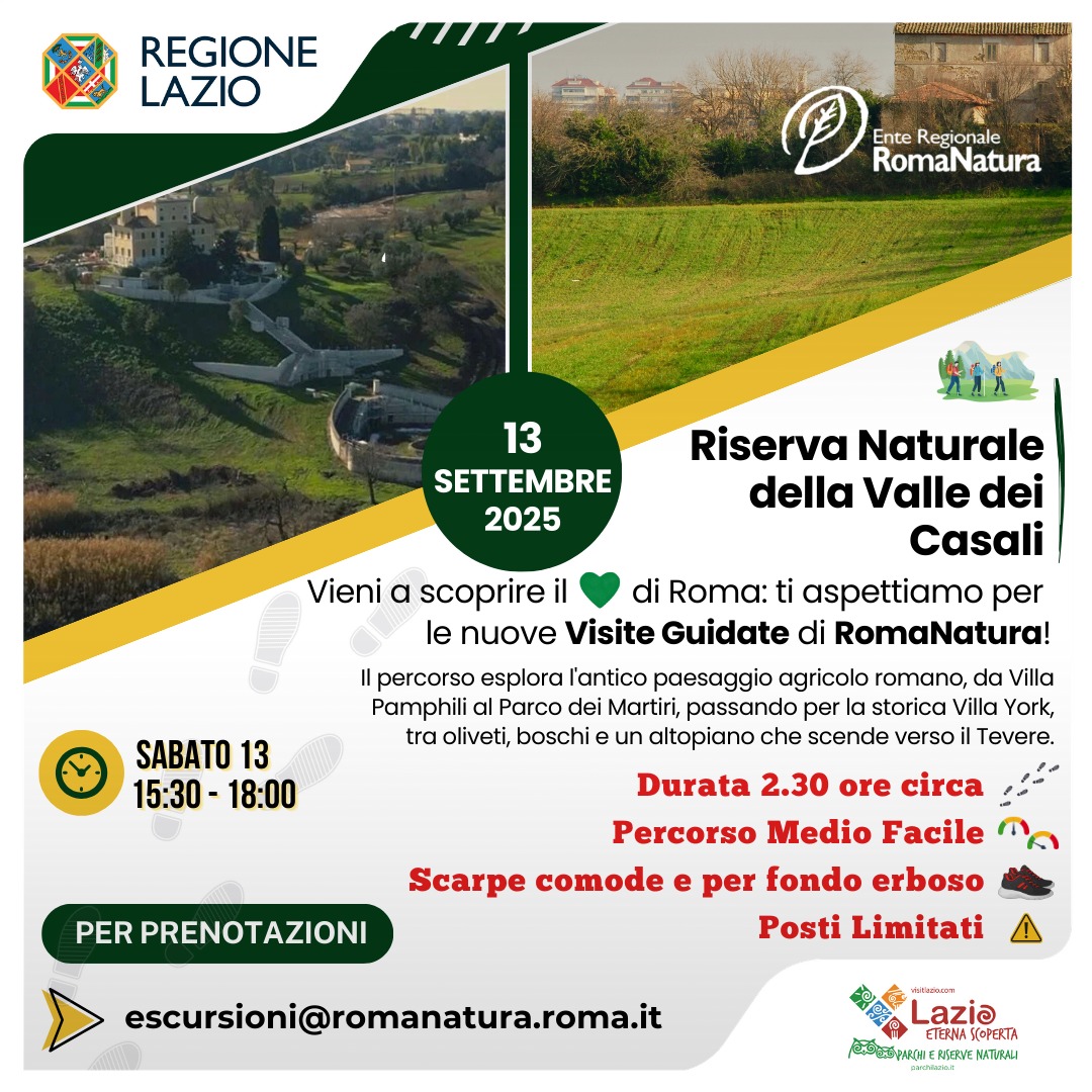 Visita Guidata nella Riserva Naturale della Valle dei Casali