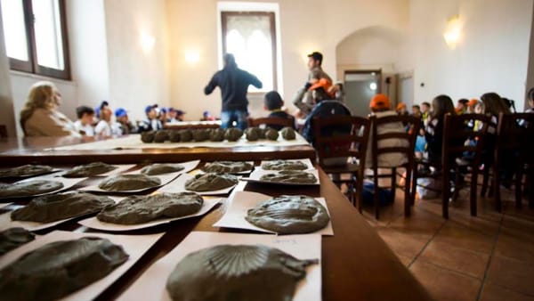 L'aula didattica presso l'Ostello del Parco ad Esperia