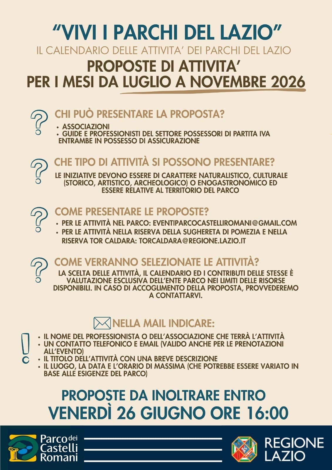VIVI I PARCHI DEL LAZIO