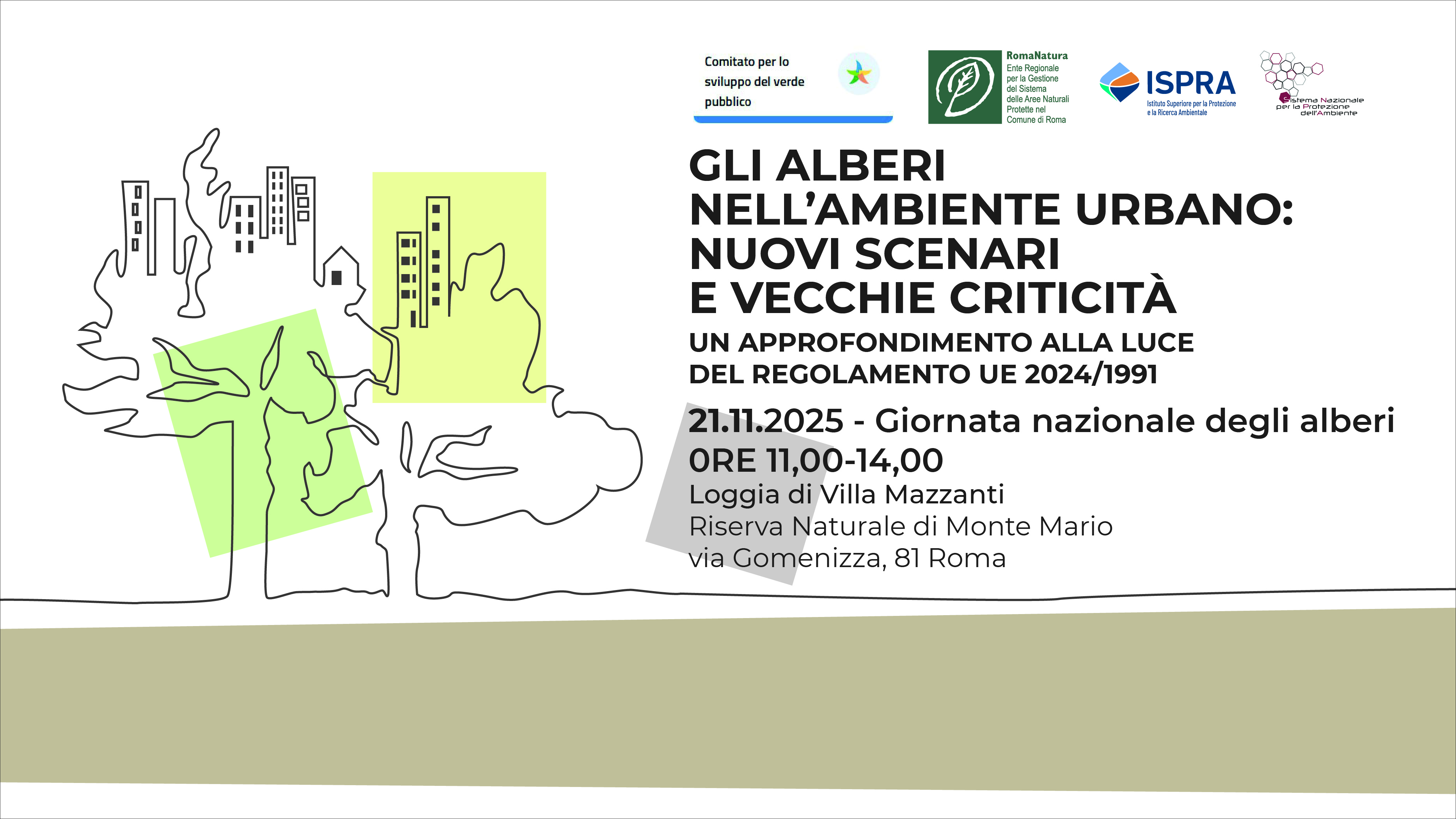 Giornata Nazionale dell'Albero 2025 – Incontro Pubblico 21 Novembre