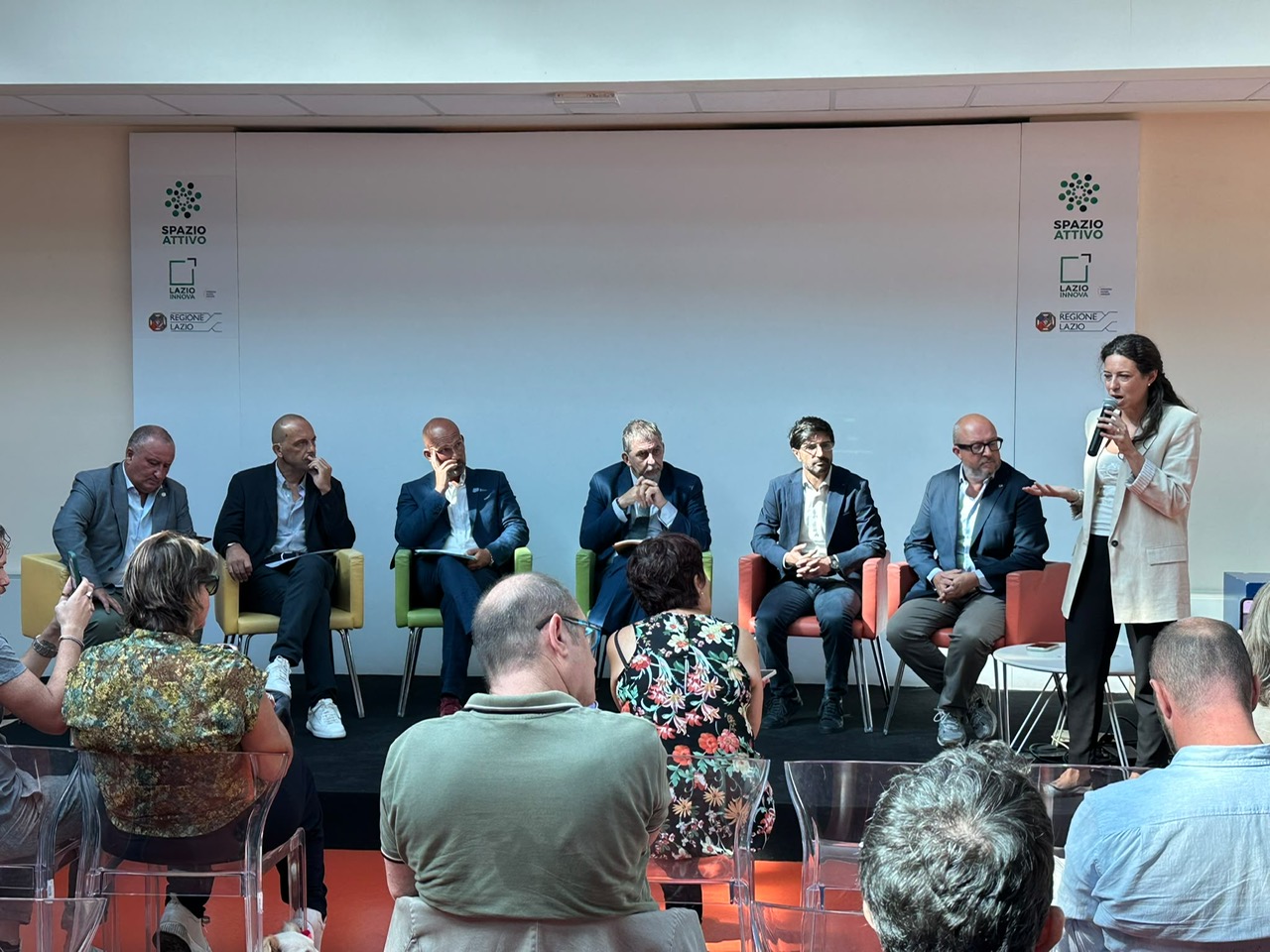 In foto, da sx, Zelli, Pontuale, Monaco, Ciciliano, Sabatini, Rotelli e Sberna alla conferenza stampa