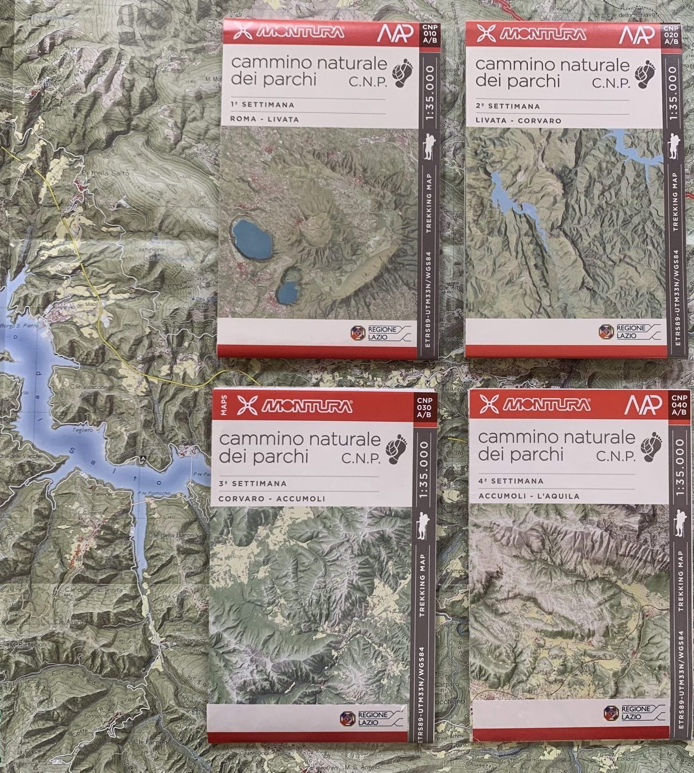 Carte del Cammino Naturale dei Parchi