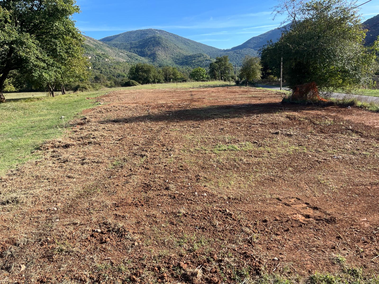 Il cantiere dell'area Fitness di Campodimele