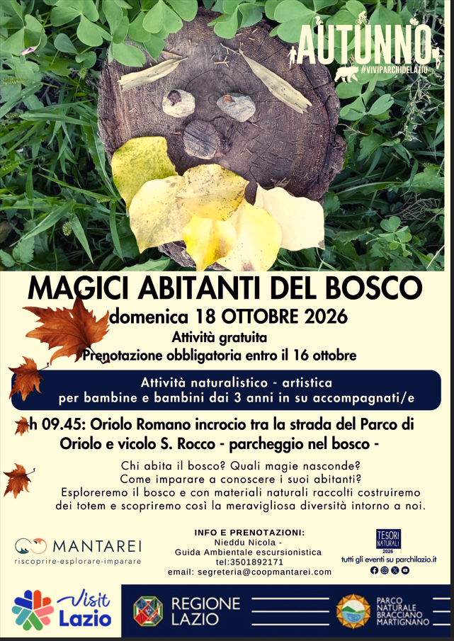 Magici abitanti del bosco - TESORI NATURALI 2026