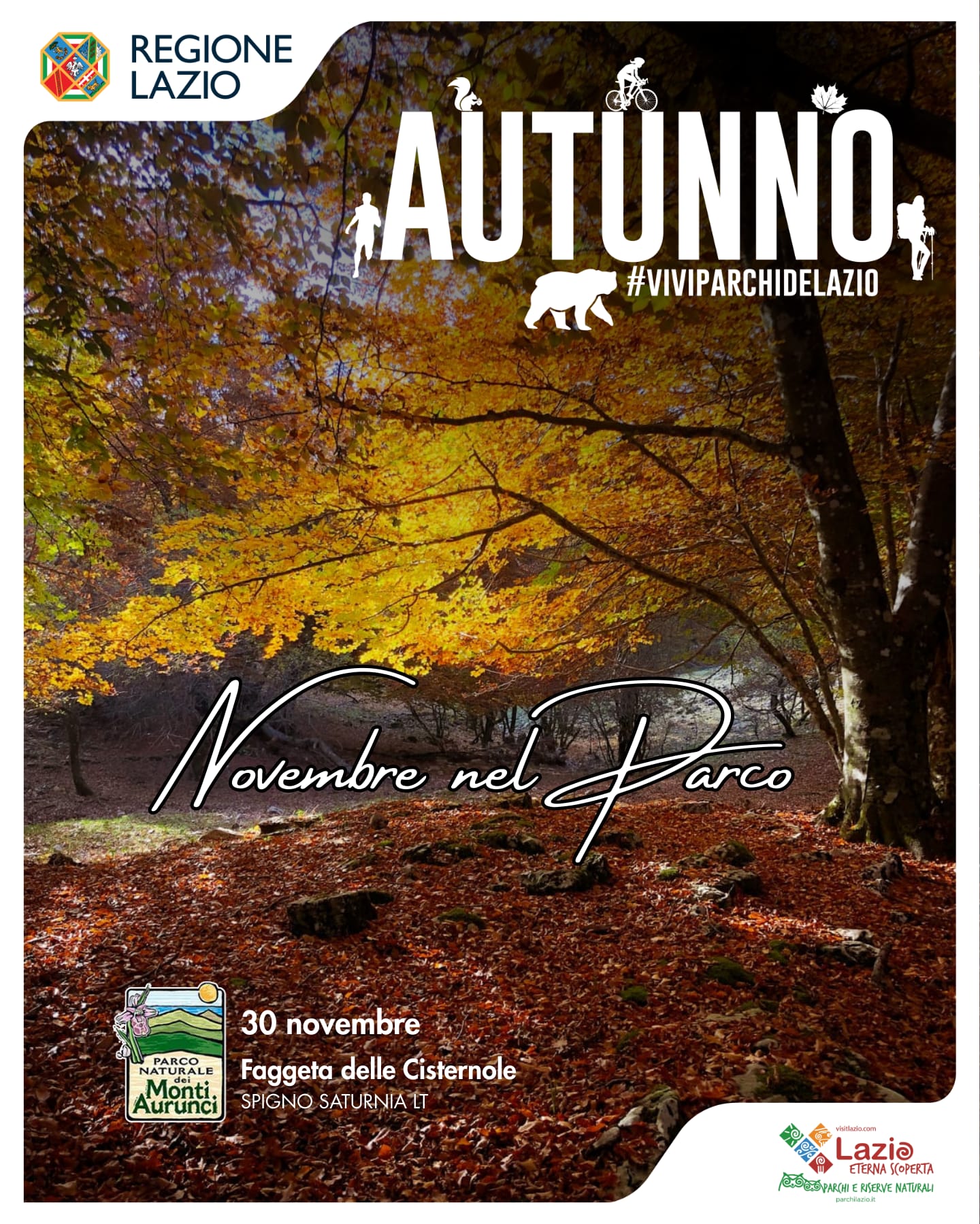 Escursione nella Faggeta delle Cisterne – Autunno ViviParchiDelLazio