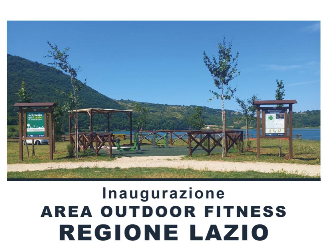 Realizzazione di un'area attrezzata per lo sport e il tempo libero" realizzata in Comune di Fumone (FR) presso la Riserva Naturale Regionale Lago di Canterno (FR)