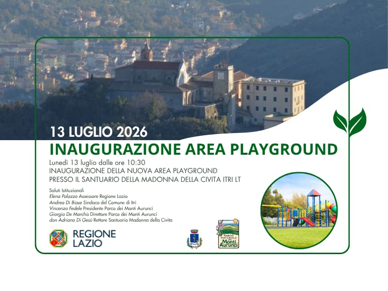 Inaugurazione della nuova area playground presso il Santuario della Madonna della Civita