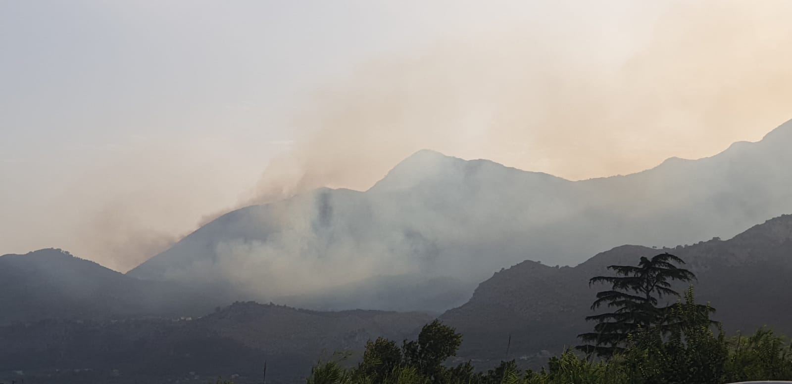 Incendio di pochi giorni fa nel comune di Spigno Saturnia (LT)