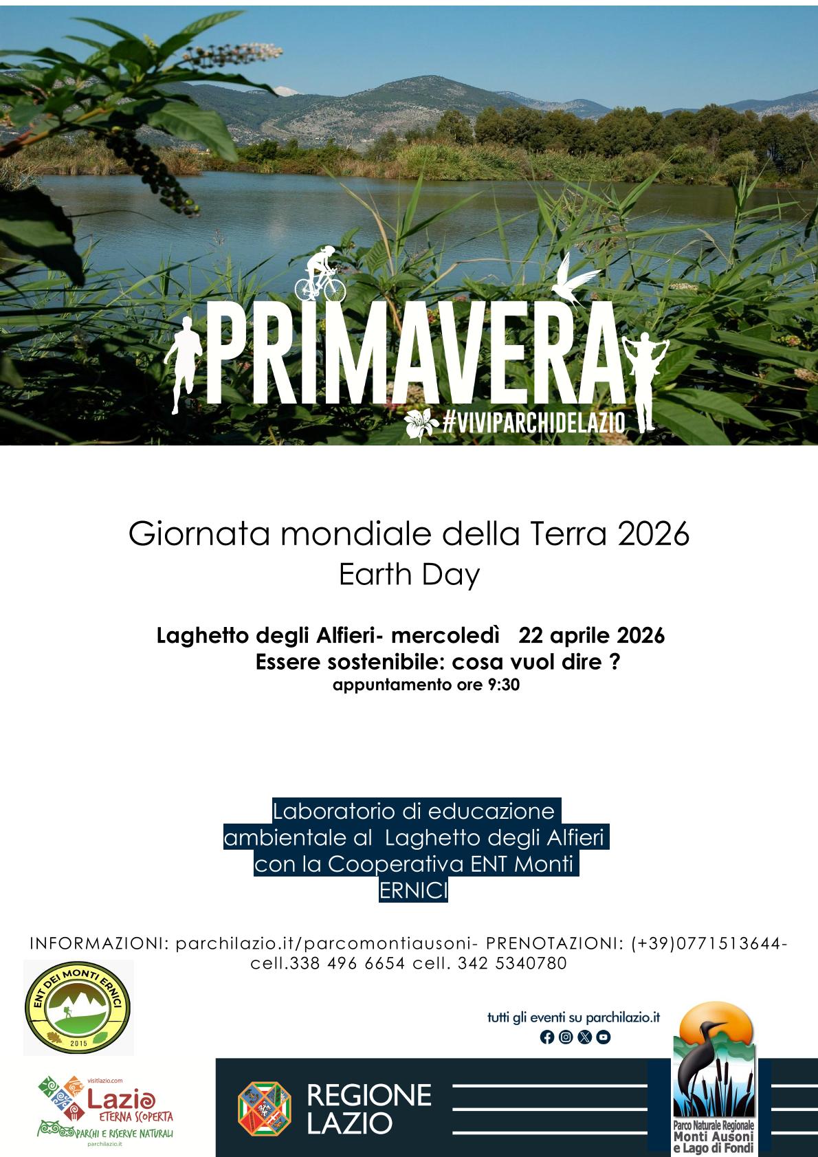 22 Aprile 2026: Giornata mondiale della Terra 2026 Earth Day