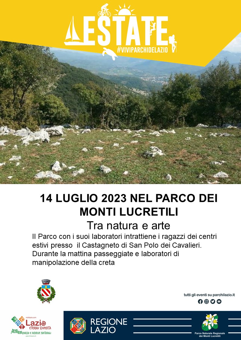 Laboratori presso i centri estivi nel Parco dei Lucretili