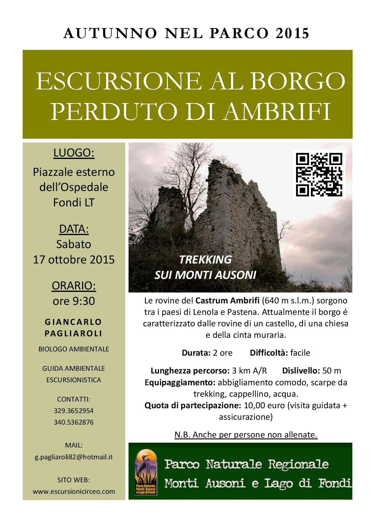 Trekking Al Castello di Ambrifi