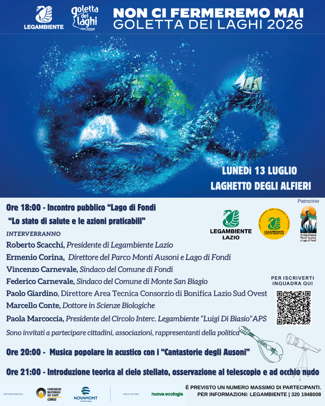 "Lago di Fondi: lo stato di salute e le azioni praticabili"